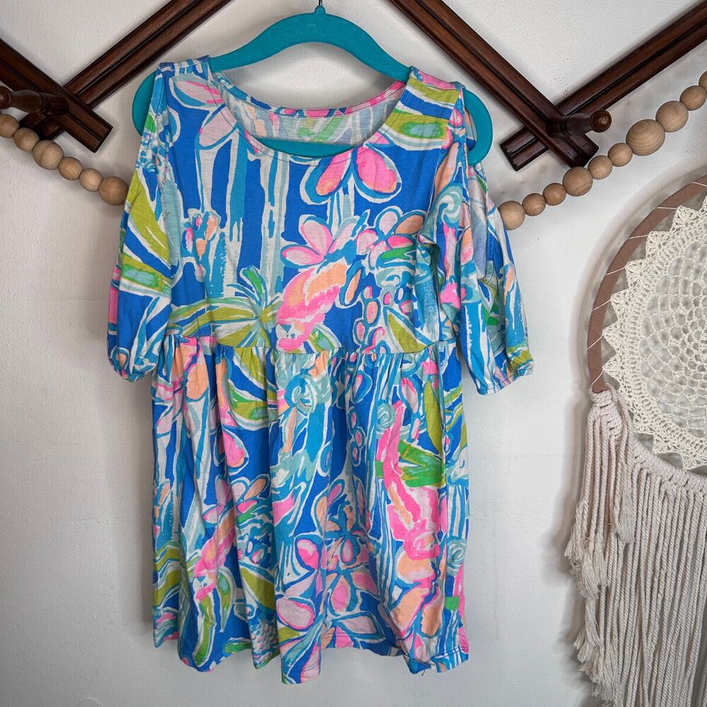 Lilly Pulitzer Pop Up Jungle Hoppin Cold Shoulder Dress